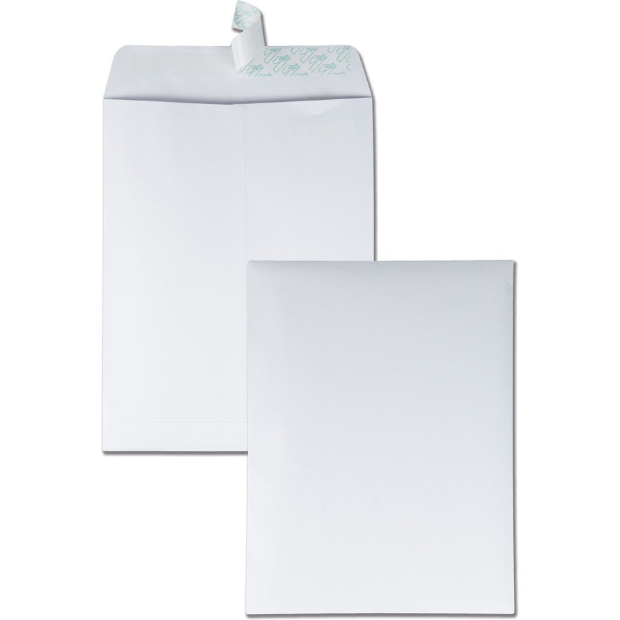Quality Park 9-1/2 x 12-1/2 Catalog Mailing Envelopes with Redi-Strip&reg, Self-Seal Closure - Catalog - #12 1/2 - 9 1/2" Width x 12 1/2" Length - 28 lb - Peel & Seal - White - Wove - 100 / Box