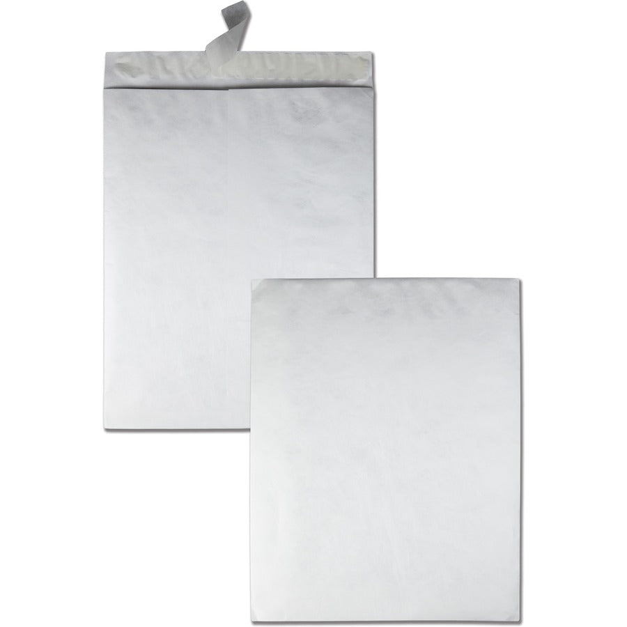 Survivor&reg, 18 x 23 DuPont Tyvek Catalog Envelopes with Self-Seal Closure - Catalog - 18" Width x 23" Length - 18 lb - Peel & Seal - White - Tyvek - 25 / Box