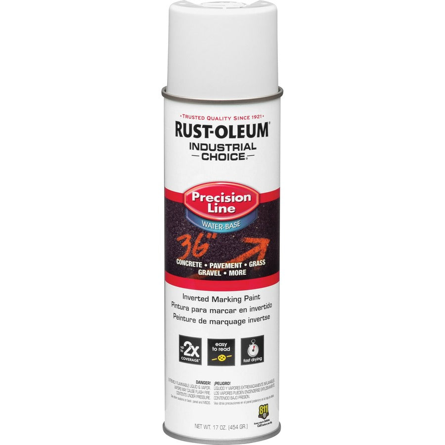 Rust-Oleum Industrial Choice Precision Line Marking Paint - 1 Color(s) - White - 17 fl oz - 1 Each
