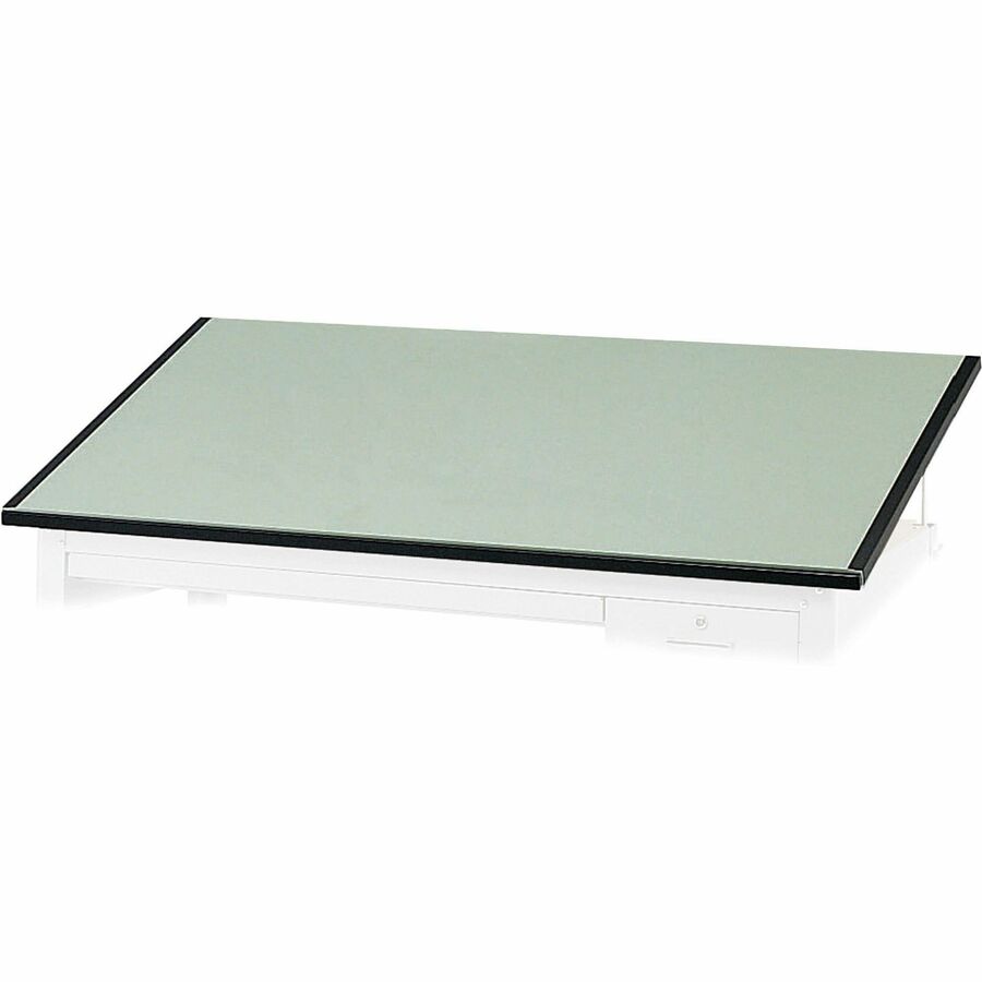 Safco Precision Drafting Table Top - Green Rectangle, Melamine Top - Enamel Base - 37.50" Table Top Length x 60" Table Top Width x 1" Table Top Thickness - Assembly Required - Wood, Particleboard - 1 Each