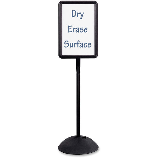 Safco Write Way Dual-sided Directional Sign - 18" Width x 65" Height x 18" Depth - Rectangular Shape - Both Sides Display, Magnetic, Durable - Indoor, Outdoor, Office - Steel - 1 Each
