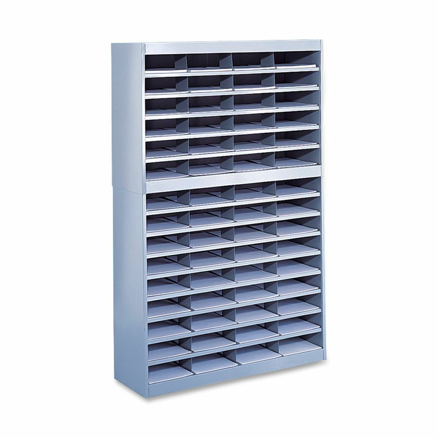 Safco E-Z Stor Steel Literature Organizers - 750 x Sheet - 60 Compartment(s) - Compartment Size : 3" x 9" x 12.25" - 1 Each