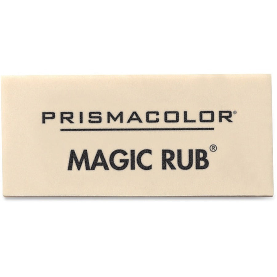 Prismacolor Magic Rub Eraser - Gray - Vinyl - 1" Width x 2.3" Height x 0.4" Depth - 12 / Dozen - Non-smudge, Non-marring, Smear Resistant