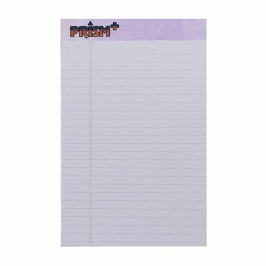 TOPS Prism Plus Legal Pads - Jr.Legal - 50 Sheets - 0.28" Ruled - Jr.Legal - 5" x 8" Sheet Size - Orchid Paper - Chipboard Cover - 12 / Pack
