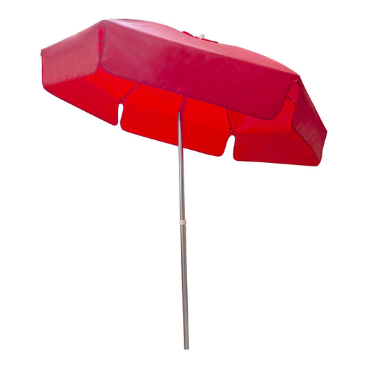 Kemp USA 6' Viny Umbrella Solid Color, Red