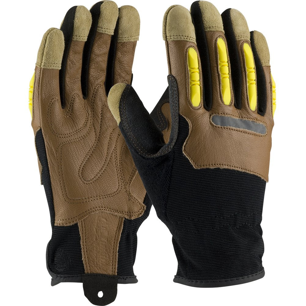 PIP Goatskin Palm Glove Fabric Back TPR F.guard M (Pair)