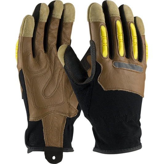 PIP Goatskin Palm Glove Fabric Back TPR F.guard L (Pair)
