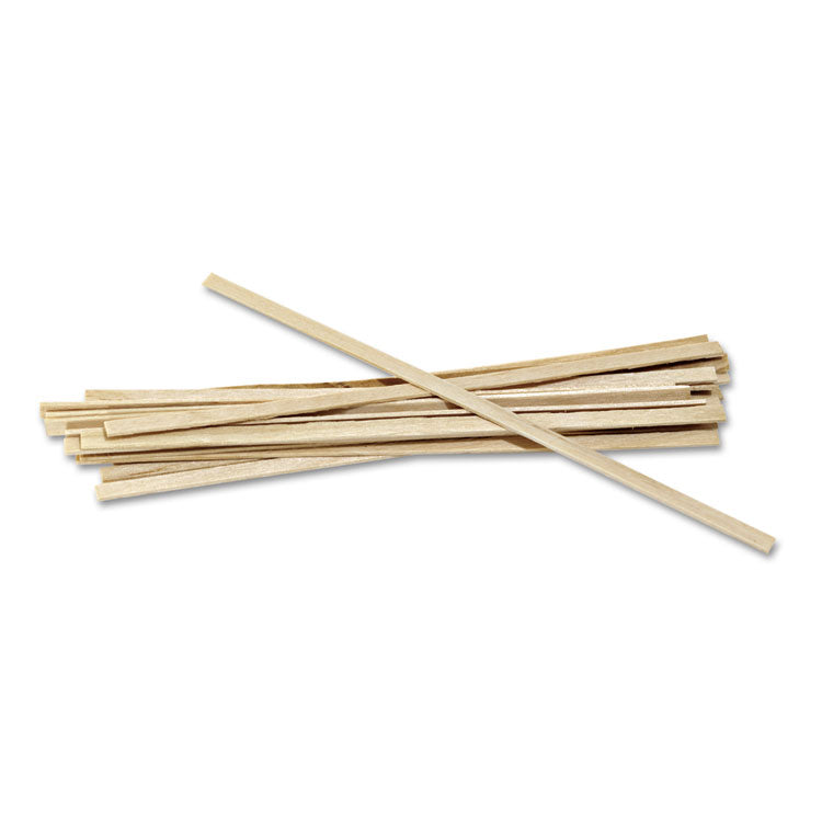 Wood Stir Sticks, 5.5", 10,000/Carton