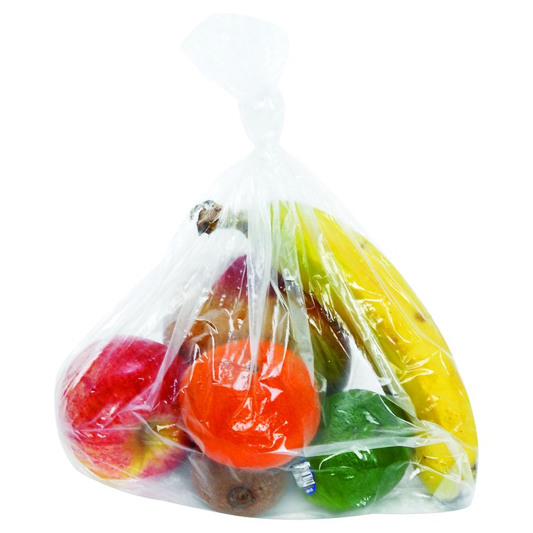 Food Bags, 2 gal, 1 mil, 8" x 4" x 18", Clear, 1,000/Carton