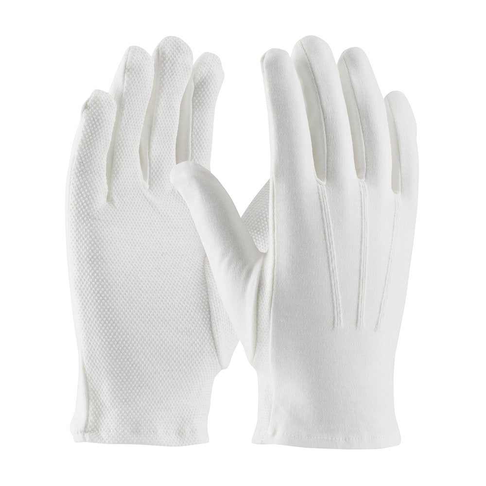 PIP Cott Dress Glove DOT Palm Raise Stitch O Cuff M, 12 Pairs/Dozen