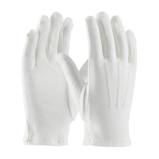 PIP Cott Dress Glove DOT Palm Raise Stitch O Cuff XL, 12 Pairs/Dozen