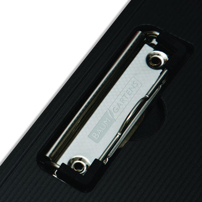 Portfolio Clipboard with Low-Profile Clip, Portrait Orientation, 0.5" Clip Capacity, Holds 8.5 x 11 Sheets, Black