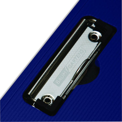 Portfolio Clipboard with Low-Profile Clip, Portrait Orientation, 0.5" Clip Capacity, Holds 8.5 x 11 Sheets, Blue