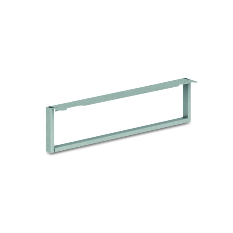 Voi O-Leg Support for Low Credenza, 2 x 29.75 x 7, Platinum Metallic