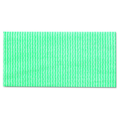 Wet Wipes, 14 x 21, White/Green, 100 Towels/Pack, 9/Carton