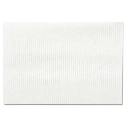 Masslinn Shop Towels, 1-Ply, 12 x 17, Unscented, White, 100/Pack, 12 Packs/Carton
