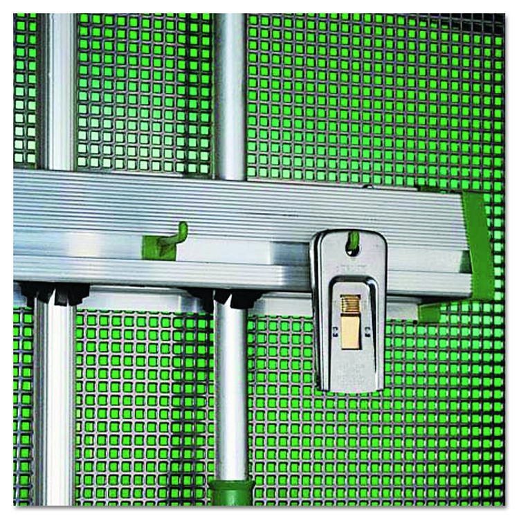 Hold Up Aluminum Tool Rack, 36w x 3.5d x 3.5h, Aluminum/Green