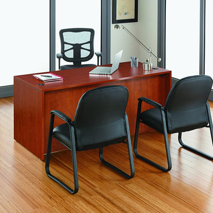 Alera Elusion Series Mesh High-Back Multifunction Chair, Supports Up to 275 lb, 17.2" to 20.6" Seat Height, Black