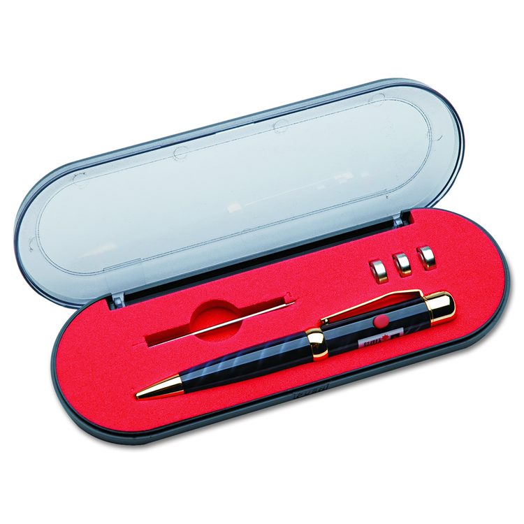 7520014393397, SKILCRAFT The Congressional Laser-Liberty Ballpoint Pen, Retractable, Medium 1 mm, Blue Ink, Gray Barrel
