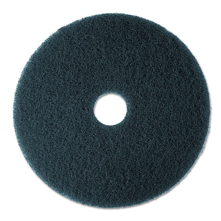 Low-Speed Stripper Floor Pad 7200, 13" Diameter, Black, 5/Carton