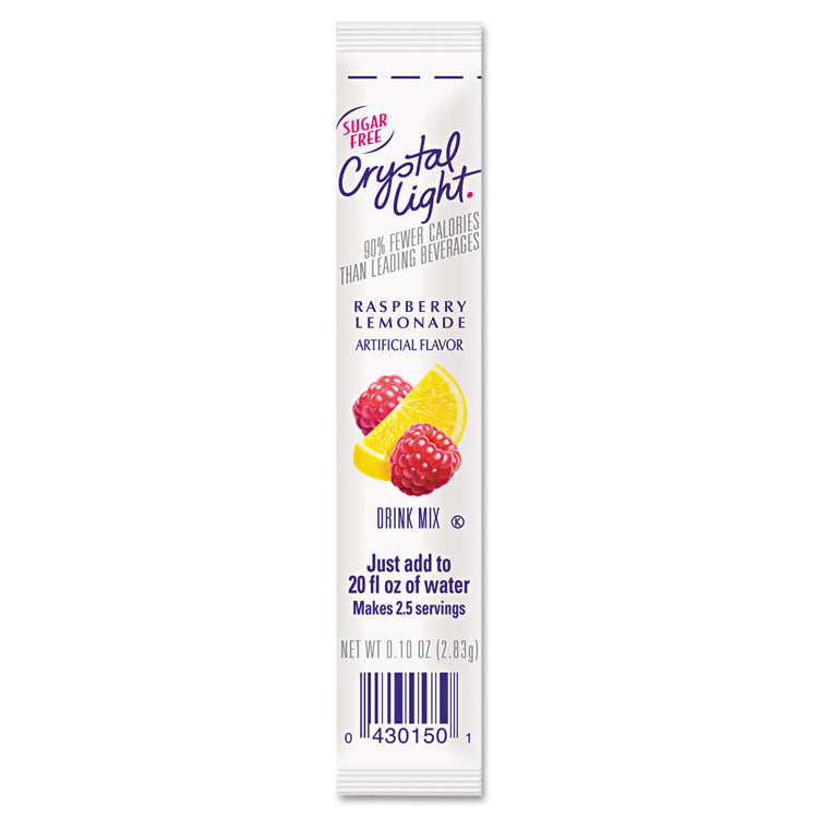 On the Go, Raspberry Lemonade, 0.16 oz Packets, Yields 20 oz per Packet, 30/Box