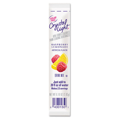 On the Go, Raspberry Lemonade, 0.16 oz Packets, Yields 20 oz per Packet, 30/Box