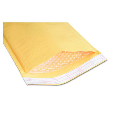 8105001179860, SKILCRAFT Sealed Air Jiffylite Mailer, #0, Bubble Cushion, Self-Adhesive Closure, 6 x 10, Gold Kraft, 200/Pack