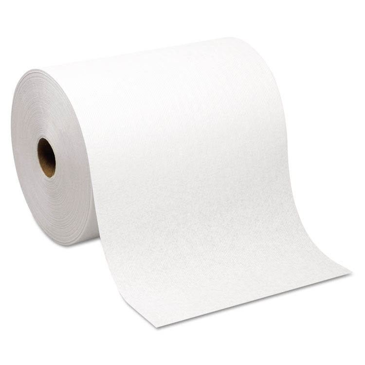 SofPull Hardwound Roll Paper Towel, Nonperforated, 1-Ply, 7.87" x 1,000 ft, White, 6 Rolls/Carton