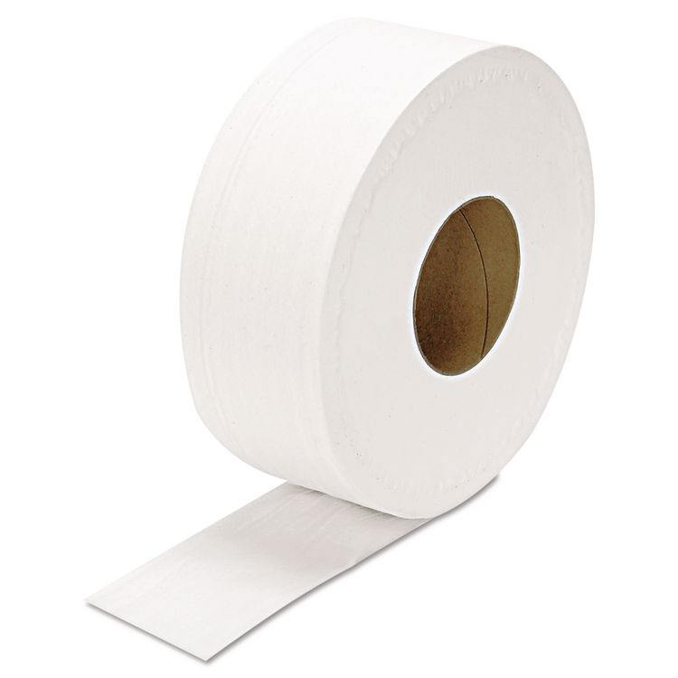 JRT Jumbo Bath Tissue, Septic Safe, 2-Ply, 3.3" x 1,000 ft, White, 12 Rolls/Carton