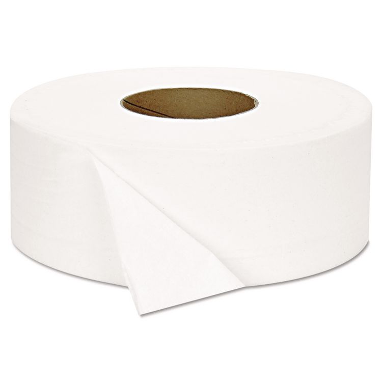 JRT Jumbo Bath Tissue, Septic Safe, 2-Ply, 3.3" x 1,000 ft, White, 12 Rolls/Carton