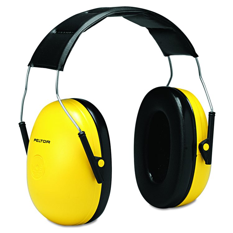 Optime 98 H9A Earmuffs, 24 dB NRR, Yellow/Black