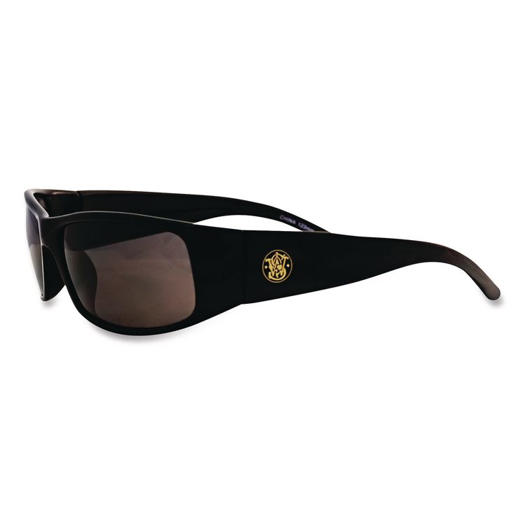 Elite Safety Eyewear, Black Full Frame, Smoke Dual Lens