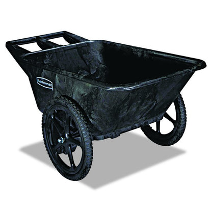 Big Wheel Agriculture Wheelbarrow, 300 lb Capacity, 32.75" x 58" x 28.25", Black