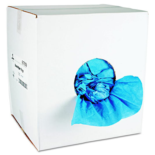 VeraClean Critical Cleaning Wipes, Creped Texture, Crumple, 1-Ply, 14 x 14, Unscented, Blue, 250/Carton