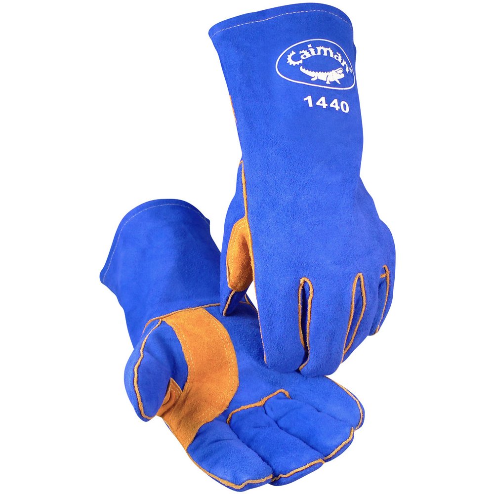 Caiman by PIP Blue Welding Glove, 6 Pairs/Box