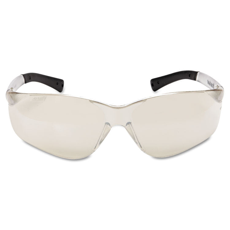 BearKat Safety Glasses, Frameless, Mirrored Silver Single Lens
