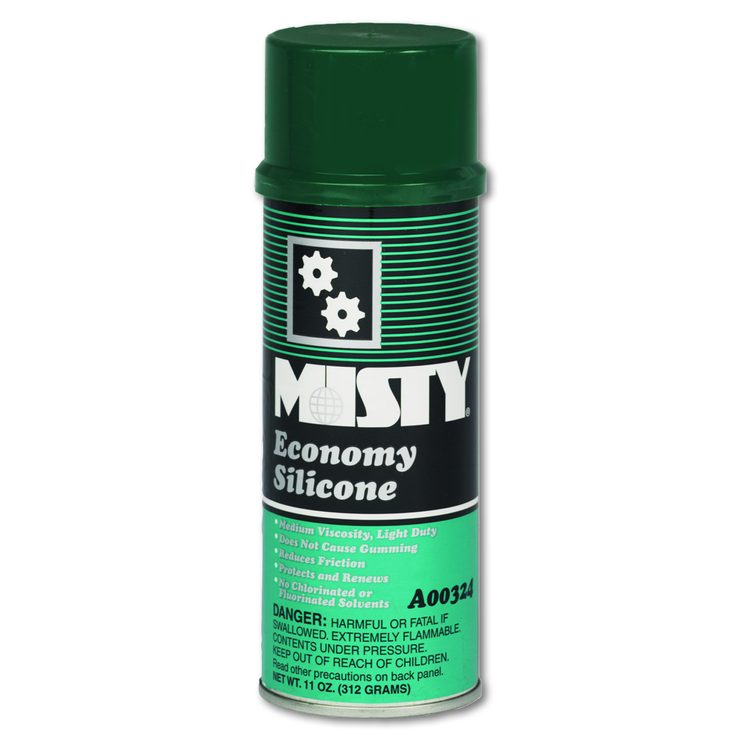 Economy Silicone Spray Lubricant, 11 oz Aerosol Can, 12/Carton