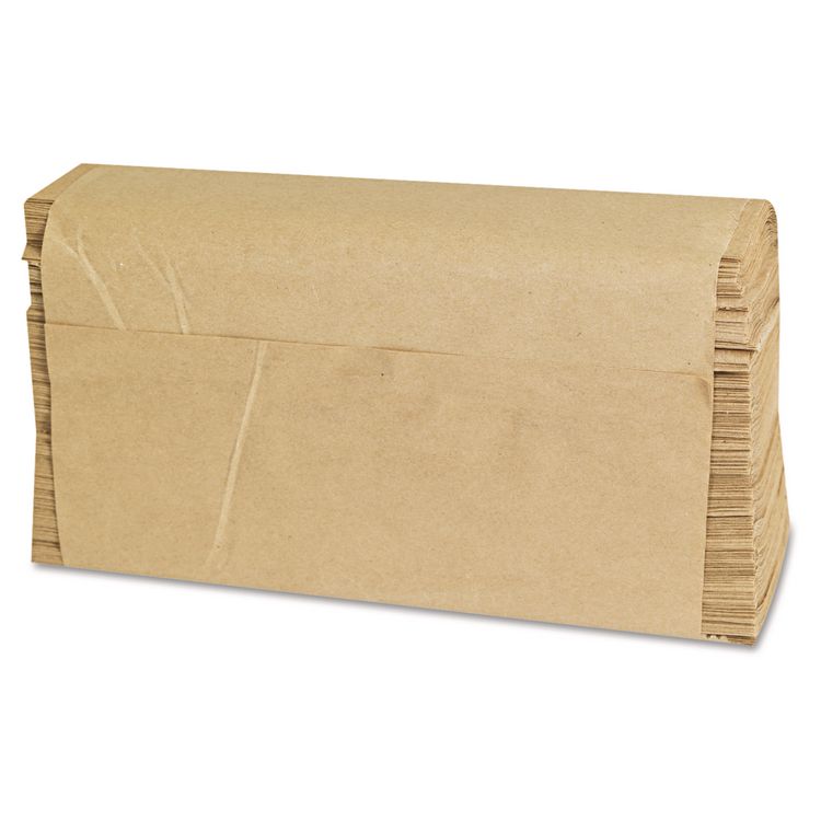 Folded Paper Towels, Multifold, 9 x 9.45, Natural, 250 Towels/Pack, 16 Packs/Carton