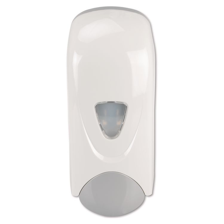 Foam-eeze Bulk Foam Soap Dispenser with Refillable Bottle, 1,000 mL, 4.88 x 4.75 x 11, White/Gray