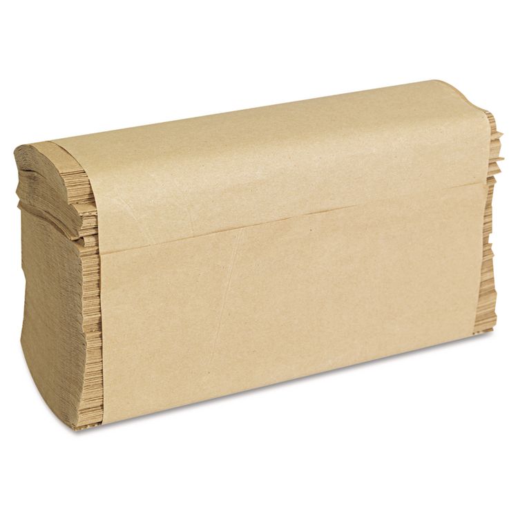 Folded Paper Towels, Multifold, 9 x 9.45, Natural, 250 Towels/Pack, 16 Packs/Carton