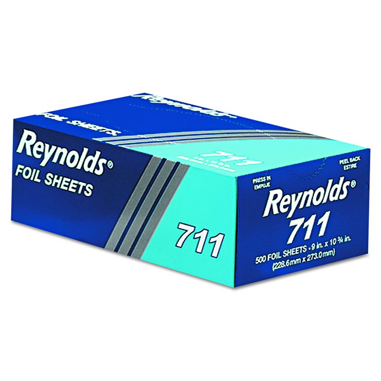 Pop-Up Interfolded Aluminum Foil Sheets, 9 x 10.75, 500/Box, 6 Boxes/Carton