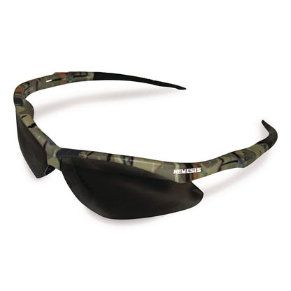 Nemesis Safety Glasses, Camo Half Frame, Smoke Dual Lens