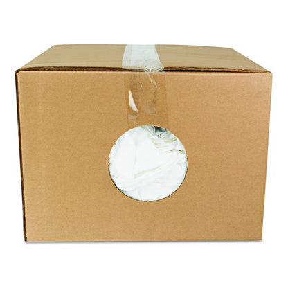 New Bleached White T-Shirt Rags, 25 Pounds/Bag