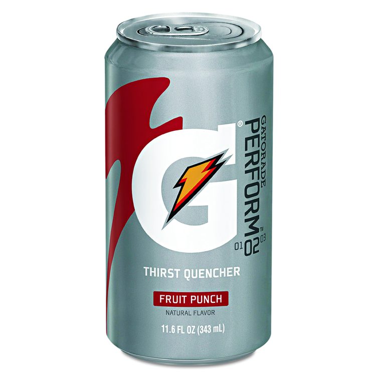 Thirst Quencher Can, Fruit Punch, 11.6 oz Can, 24/Carton