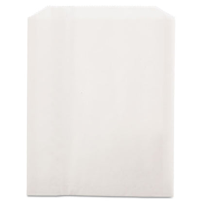 Grease-Resistant Single-Serve Bags, 6" x 0.75" x 7.25", White, 2,000 Bags/Carton