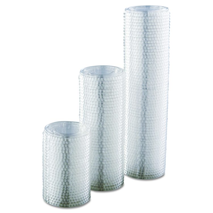 Portion/Souffle Cup Lids, Fits 1.5 oz to 2.5 oz Portion Cups, Plastic, Clear, 2,500/Carton
