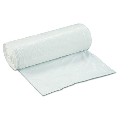 Low-Density Commercial Can Liners, 30 gal, 0.8 mil, 30" x 36", White, Interleaved Roll, 25 Bags/Roll, 8 Rolls/Carton