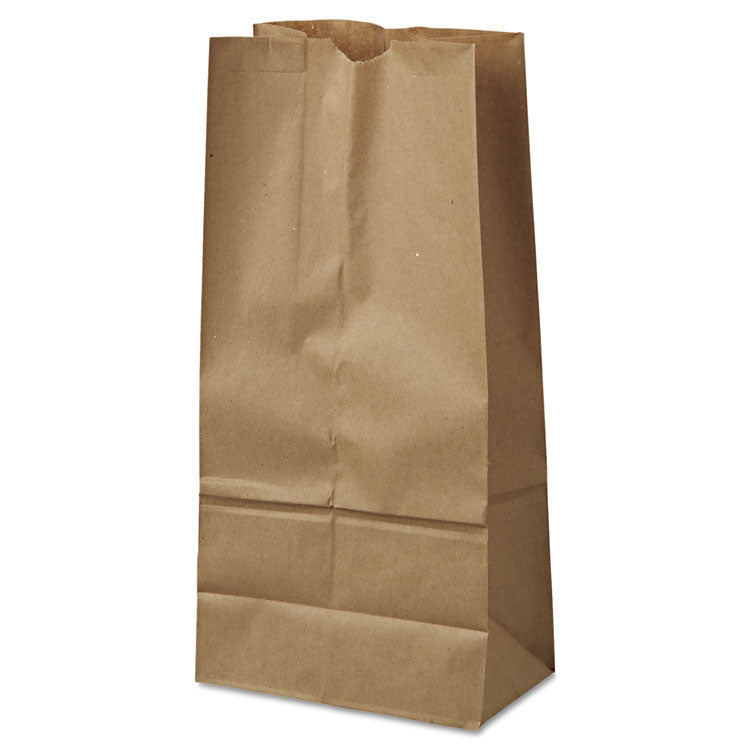 Grocery Paper Bags, 16# Size, 40# Basis Weight, 7.75" x 4.75" x 16", Kraft, 500/Bundle