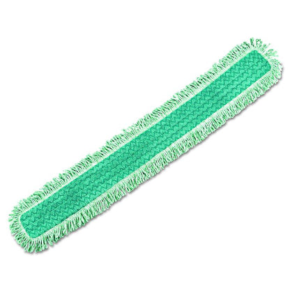 HYGEN Dust Mop Heads With Fringe, Green, 48", Microfiber