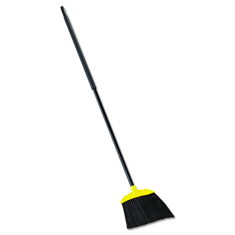 Jumbo Smooth Sweep Angled Broom, 46" Length, Black/Yellow